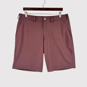 Lululemon Mens Shorts Burgundy Commission Classic Fit Chino Performance Size 34